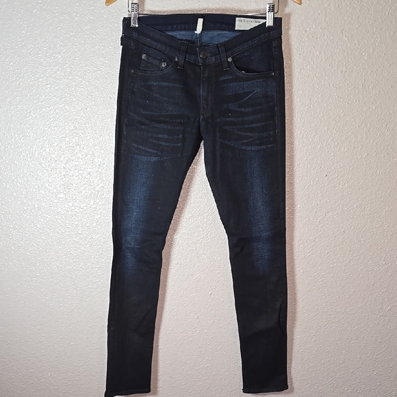 rag & bone Denim - Rag & Bone Low Rise Deep Indigo Jeans